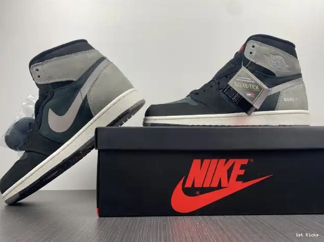 1st Kicks Shoes Black Retro Element Particle Gore-Tex Jordan Grey High DB2889-001 1 0608